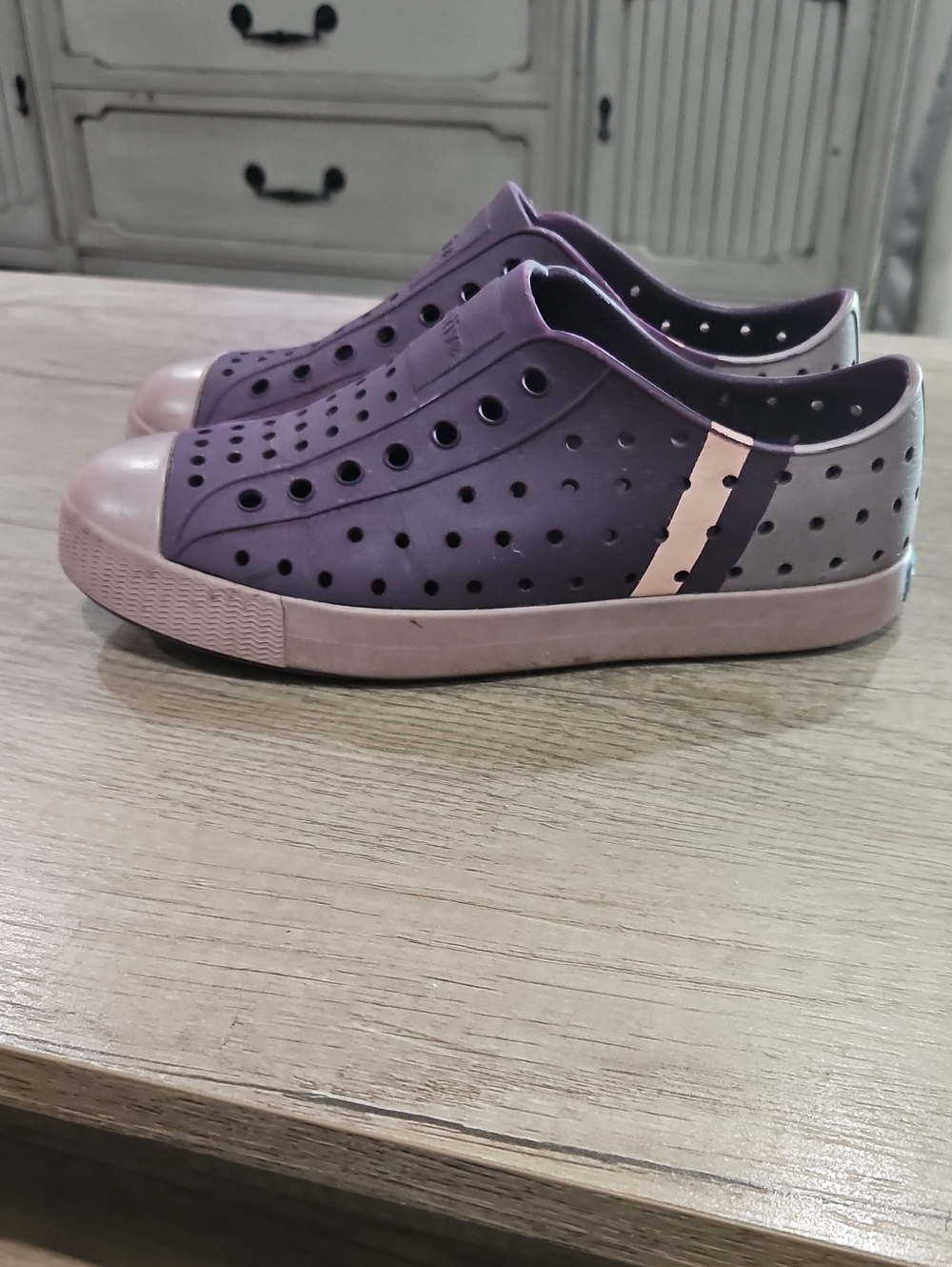 Native Kids Purple Slip-On Waterproof size J2